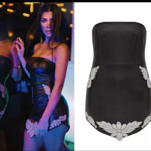 PrettyLittleThing Dresses & Skirts - Kourtney Kardashian’s Embellished strapless
